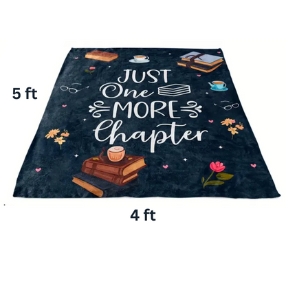 Reading Blanket/Throw - Just One More Chapter