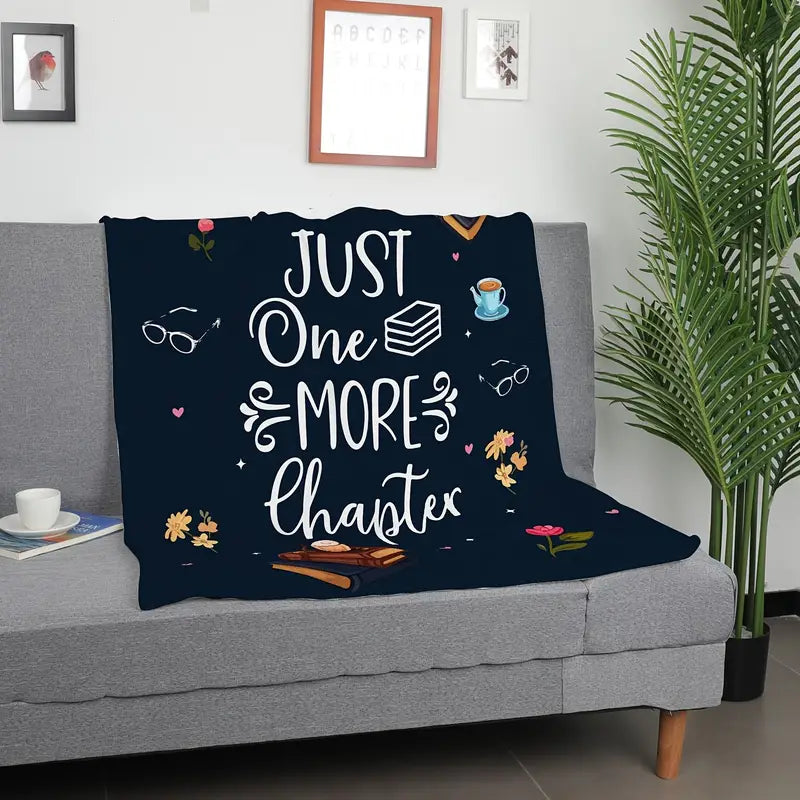 Blanket on futon demonstration